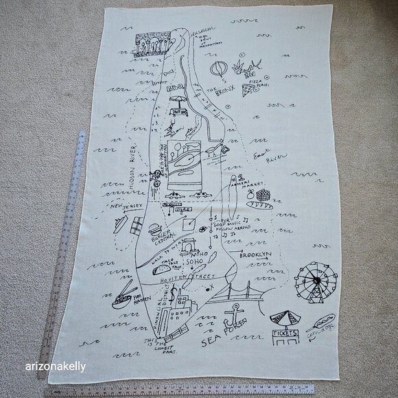 Madewell Accessories - Madewell CityGuide NYC Doodle Map Wool Manhattan New York